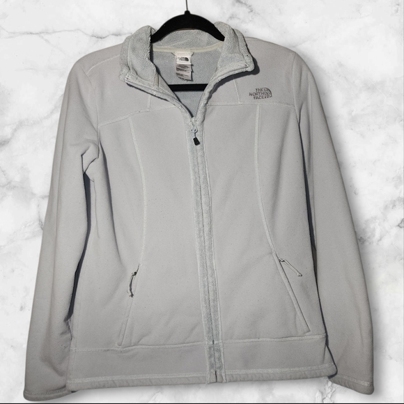 THE NORTH SIDE | 2013 A53T Morningside Women's Light Gray Cozy Fleece Jacket | M - Picture 1 of 11